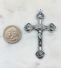 Load image into Gallery viewer, Large Evangelist Crucifix - Sterling Silver - Rosary Parts