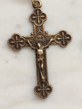Load image into Gallery viewer, Crucifix Pendant - Bronze - Antique Reproduction 735 CeCeAgnes Rosary Parts