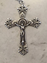 Load image into Gallery viewer, Crucifix Double nimbus - Bronze - Antique Reproduction - 698 CeCeAgnes Rosary Parts