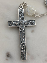 Load image into Gallery viewer, Saint Therese Chaplet - Faceted Labradorite - Roses Crucifix - Sterling Silver CeCeAgnes