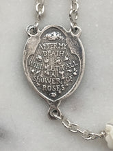 Load image into Gallery viewer, Saint Therese Chaplet - Faceted Labradorite - Roses Crucifix - Sterling Silver CeCeAgnes