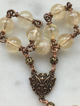 Load image into Gallery viewer, St. Raphael Chaplet - 7mm Citrine Gemstones - Solid Bronze CeCeAgnes