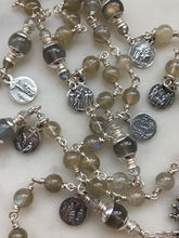 Load image into Gallery viewer, Seven Sorrows Chaplet - Servite - Labradorite and Sterling Silver CeCeAgnes