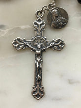 Load image into Gallery viewer, Sterling Silver Black Onyx Rosary Saint Michael Wire-Wrapped Our Lady of Sorrows