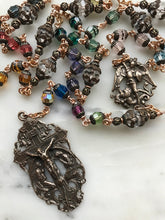 Load image into Gallery viewer, Saint Michael Chaplet - Bronze - Crystals - Angels Crucifix CeCeAgnes