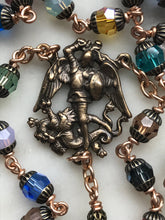 Load image into Gallery viewer, Holy Angels Crystal Bronze Rosary - Stained Glass Window Rosary CeCeAgnes