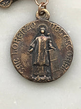 Load image into Gallery viewer, Saint Lawrence Single Decade Rosary - Sardonyx and Bronze - Spanish Tenner CeCeAgnes