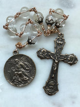 Load image into Gallery viewer, Guardian Angel Chaplet - Citrine and Bronze - Holy Family Crucifix