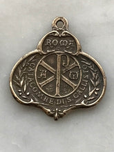 Load image into Gallery viewer, Saint Cecilia Medal - Bronze - Antique French Reproduction 1321 CeCeAgnes Rosary Parts