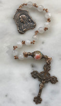 Load image into Gallery viewer, Lilies and Moonstone Single Decade Rosary - Bronze - Virgin Mary CeCeAgnes