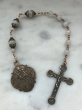 Load image into Gallery viewer, Stations of the Cross Chaplet - Moonstones and Bronze CeCeAgnes