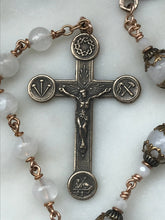 Load image into Gallery viewer, Stations of the Cross Chaplet - Moonstones and Bronze CeCeAgnes