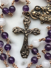 Load image into Gallery viewer, Saint Joseph Chaplet - Bronze - Amethyst and Moonstone CeCeAgnes