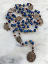 Load image into Gallery viewer, Seven Sorrows Chaplet - Bronze Rosary - Servite - Blue Kyanite CeCeAgnes