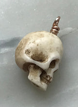 Load image into Gallery viewer, Memento Mori Skull Attachment Bead CeCeAgnes Rosary Parts