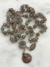 Load image into Gallery viewer, Seven Sorrows Chaplet - Bronze and Labradorite Rosary - Servite - CeCeAgnes