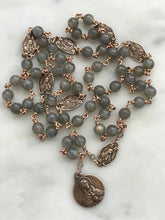 Load image into Gallery viewer, Seven Sorrows Chaplet - Bronze and Labradorite Rosary - Servite - CeCeAgnes