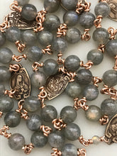Load image into Gallery viewer, Seven Sorrows Chaplet - Bronze and Labradorite Rosary - Servite - CeCeAgnes