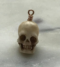 Load image into Gallery viewer, Memento Mori Skull Attachment Bead CeCeAgnes Rosary Parts