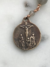 Load image into Gallery viewer, Seven Sorrows Chaplet - Bronze and Labradorite Rosary - Servite - CeCeAgnes