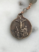 Load image into Gallery viewer, Seven Sorrows Chaplet - Bronze and Labradorite Rosary - Servite - CeCeAgnes