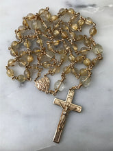 Load image into Gallery viewer, Heirloom 14K Gold Rosary - Gold Rutilated Titanium Quartz