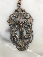 Load image into Gallery viewer, Angels Pocket Rosary - Moonstone and Bronze - Archangels Rosary - Michael, Gabriel, Raphael CeCeAgnes