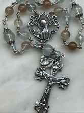 Load image into Gallery viewer, Saint Anne Chaplet - Grandmother's Chaplet - Sterling Silver, Topaz Rosary CeCeAgnes