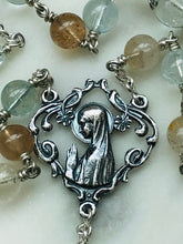 Load image into Gallery viewer, Saint Anne Chaplet - Grandmother's Chaplet - Sterling Silver, Topaz Rosary CeCeAgnes