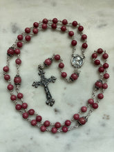 Load image into Gallery viewer, Rhodonite Gemstone - Sterling Silver Medals - Reproductions of Antique French Medals CeCeAgnes