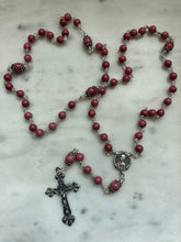 Load image into Gallery viewer, Rhodonite Gemstone - Sterling Silver Medals - Reproductions of Antique French Medals CeCeAgnes