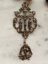 Load image into Gallery viewer, Memento Mori Rosary - Onyx and Ox Bone Skulls - Bronze - Wire-wrapped CeCeAgnes