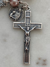 Load image into Gallery viewer, Saint Anne Chaplet - Grandmother's Chaplet - Sterling Silver Pearl Rosary CeCeAgnes