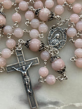 Load image into Gallery viewer, Saint Therese Pink Opal Rosary - Sterling Silver Medals - Reproductions of Antique French Medals CeCeAgnes