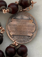 Load image into Gallery viewer, Saint Cecilia Wood and Bronze Single Decade Rosary