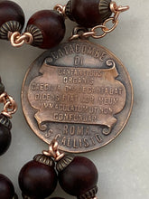 Load image into Gallery viewer, Saint Cecilia Wood and Bronze Single Decade Rosary