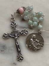 Load image into Gallery viewer, Saint Cecilia Jade and Opal Sterling Silver Single Decade Rosary