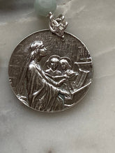 Load image into Gallery viewer, Saint Cecilia Jade and Opal Sterling Silver Single Decade Rosary