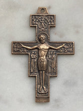 Load image into Gallery viewer, San Damiano Crucifix: 1578 St. Francis Pectoral - Bronze Rosary Parts