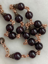 Load image into Gallery viewer, Padre Pio Chaplet - Sacred Heart - Garnets and Bronze