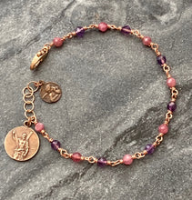 Load image into Gallery viewer, Saint Andrew Christmas Novena Bracelet - Solid Bronze