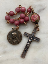 Load image into Gallery viewer, Saint There’s Single Decade Rosary - Bronze - Roses CeCeAgnes