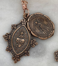 Load image into Gallery viewer, Freshwater Pearl Single Decade Rosary: Bronze Sacred Heart, Maria Goretti