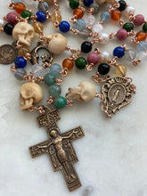 Load image into Gallery viewer, Saint Francis Rosary - Canticle of the Sun - Bronze - Wire-Wrapped - CeCeAgnes
