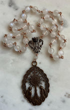 Load image into Gallery viewer, Blessed Sacrament Chaplet - Moonstone and Bronze CeCeAgnes