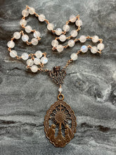 Load image into Gallery viewer, Blessed Sacrament Chaplet - Moonstone and Bronze CeCeAgnes