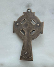 Load image into Gallery viewer, Celtic Crucifix Pendant - Sterling or Bronze - Antique Reproduction 359 CeCeAgnes Rosary Parts