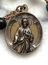 Load image into Gallery viewer, Our Lady of Guadalupe Pocket Rosary - Jasper and Bronze - One Decade Tenner CeCeAgnes