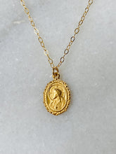 Load image into Gallery viewer, 14k Gold Sacred Heart of Jesus Necklace: Solid Gold Catholic Medal