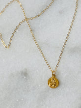 Load image into Gallery viewer, 14k Gold Sacred Heart of Jesus Necklace: Small Solid Gold Catholic Medal